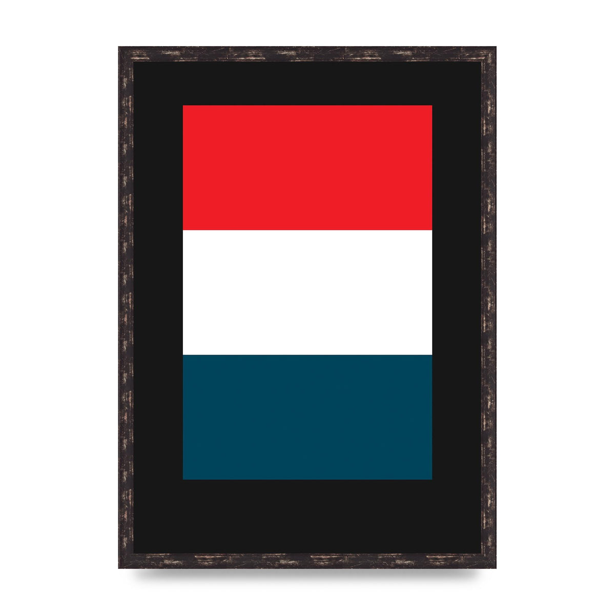 Bold Geometric Three Printed Poster - A2 framed