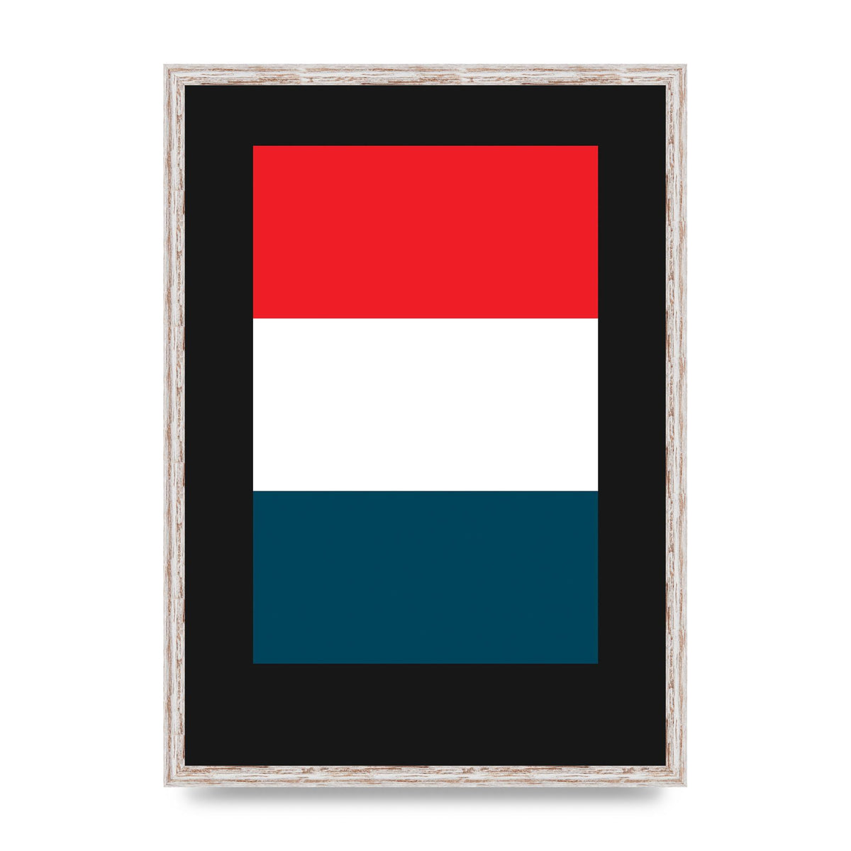 Bold Geometric Three Printed Poster - A2 framed