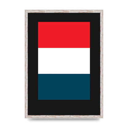 Bold Geometric Three Printed Poster - A2 framed