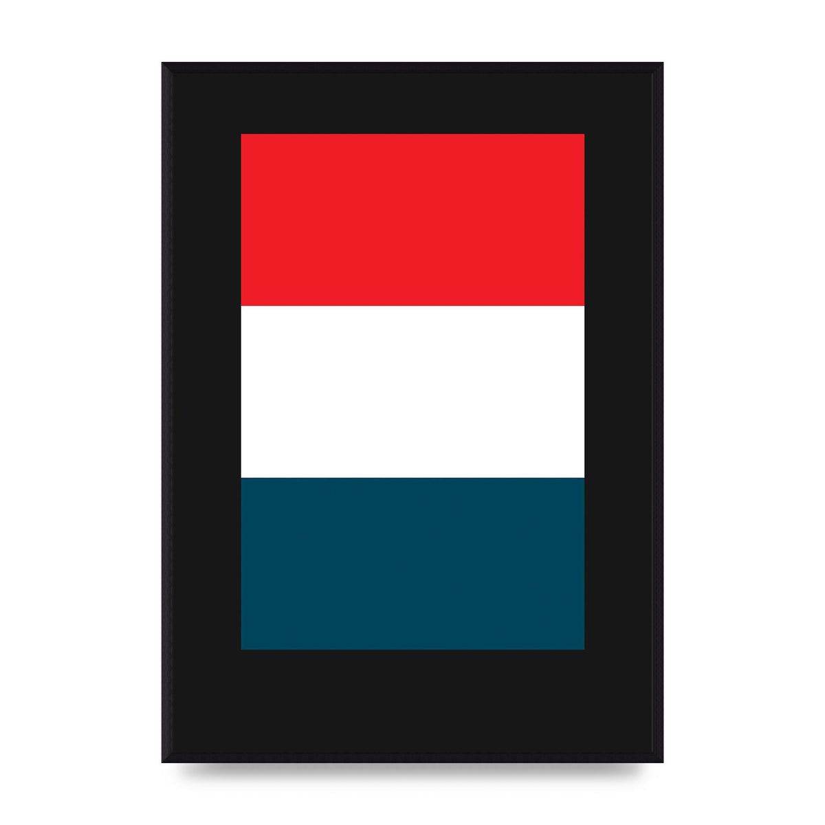 Bold Geometric Three Printed Poster - A2 framed