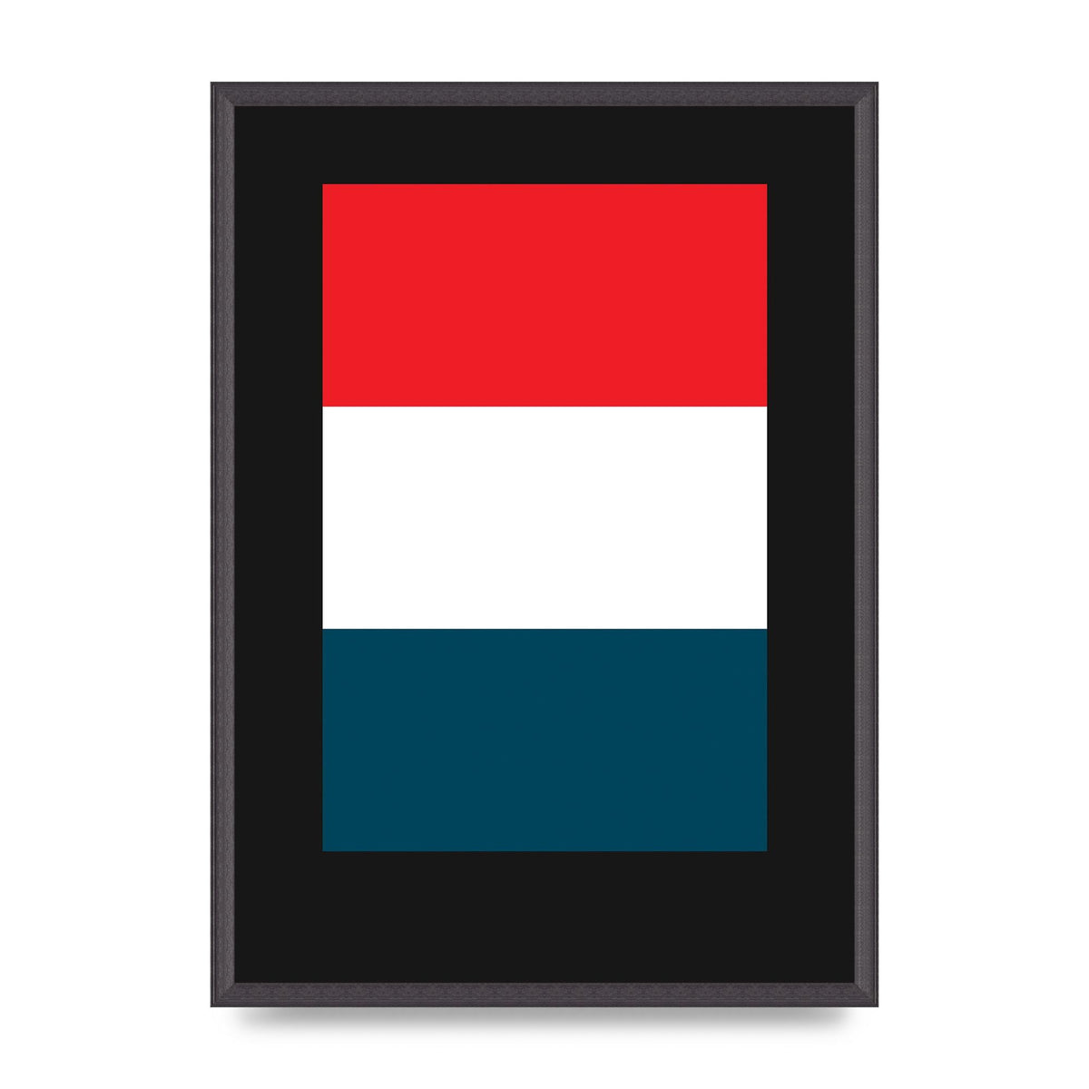 Bold Geometric Three Printed Poster - A2 framed