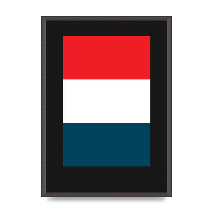 Bold Geometric Three Printed Poster - A2 framed