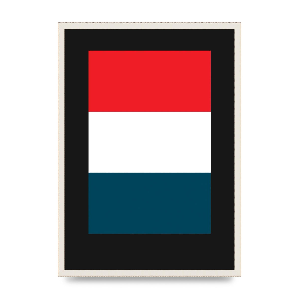 Bold Geometric Three Printed Poster - A2 framed