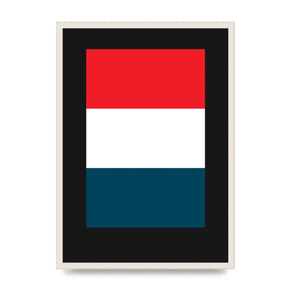Bold Geometric Three Printed Poster - A2 framed