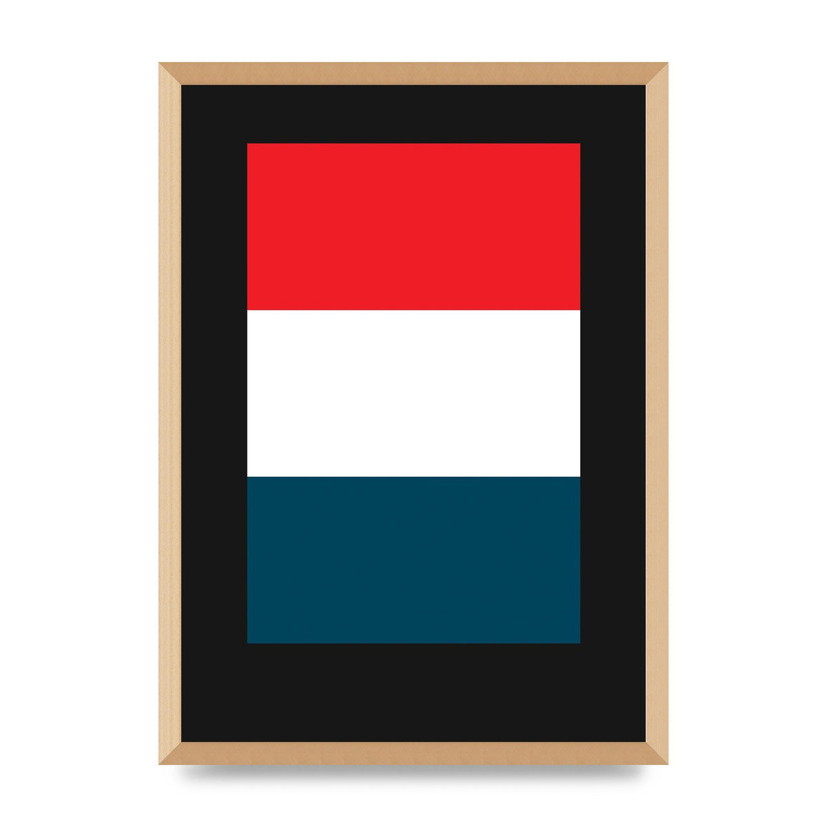 Bold Geometric Three Printed Poster - A2 framed