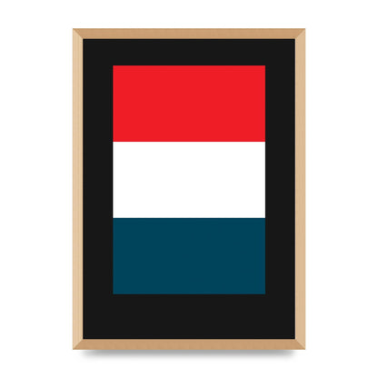 Bold Geometric Three Printed Poster - A2 framed
