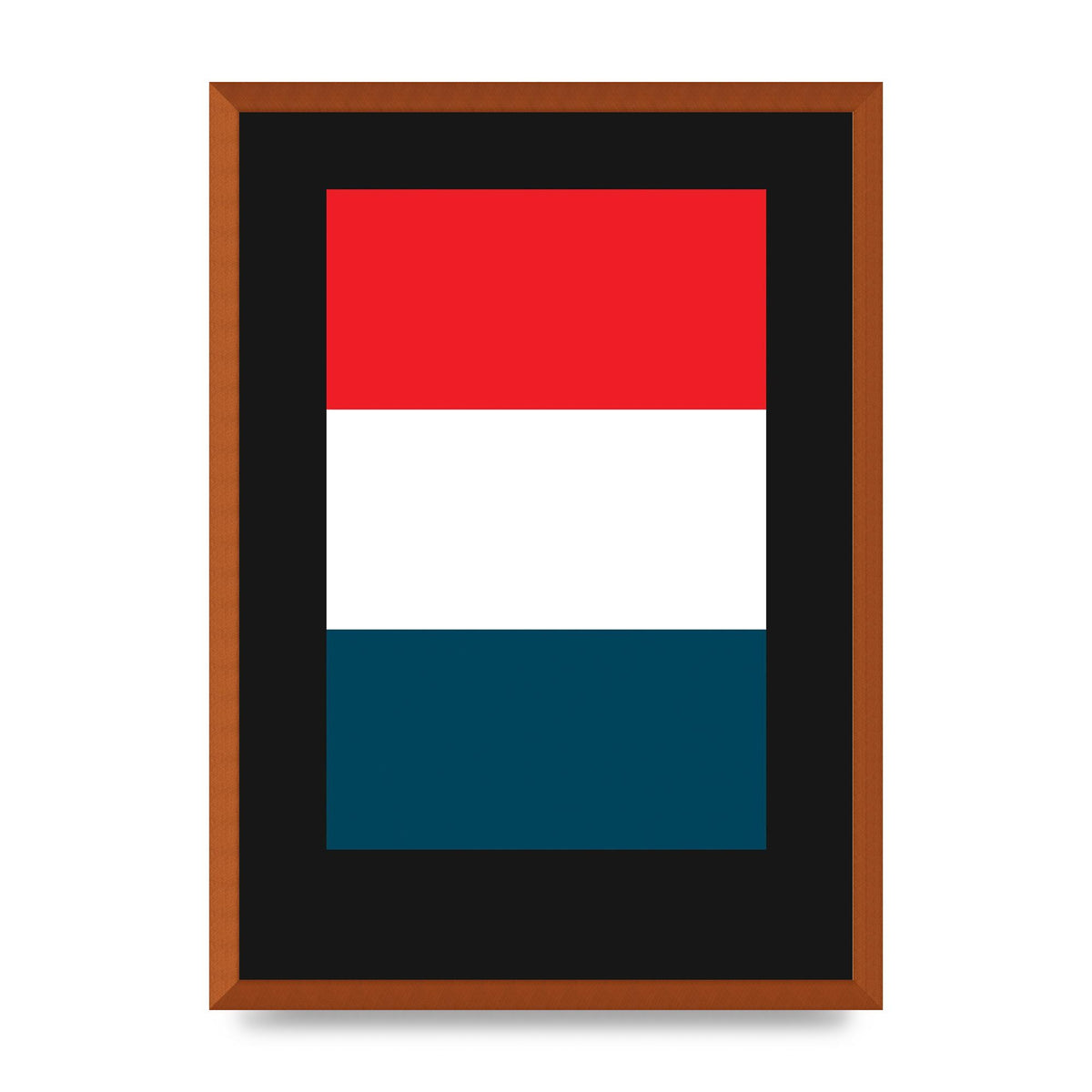 Bold Geometric Three Printed Poster - A2 framed