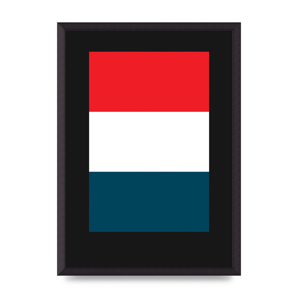 Bold Geometric Three Printed Poster - A2 framed