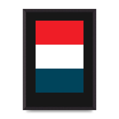 Bold Geometric Three Printed Poster - A2 framed
