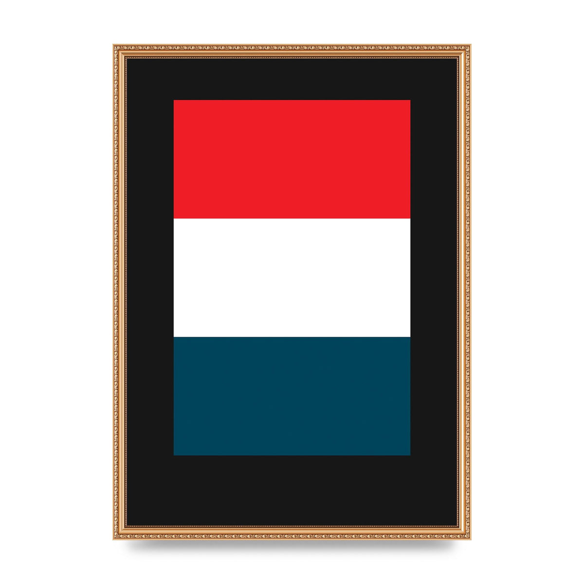 Bold Geometric Three Printed Poster - A2 framed