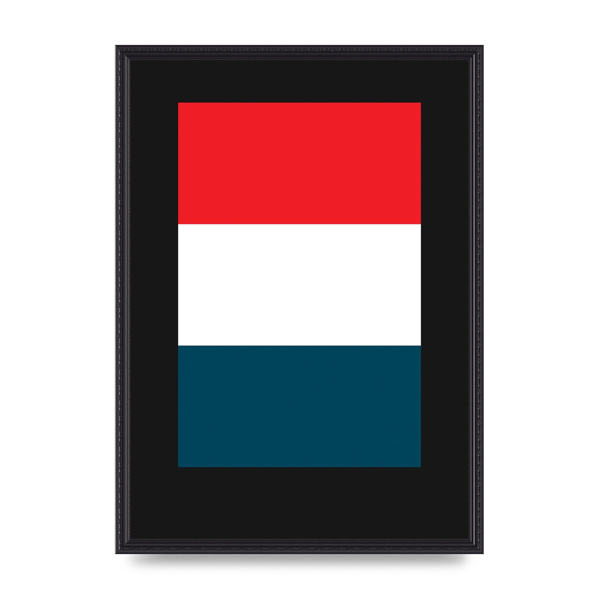 Bold Geometric Three Printed Poster - A2 framed
