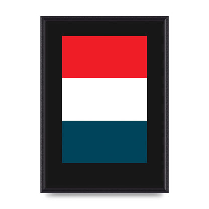Bold Geometric Three Printed Poster - A2 framed