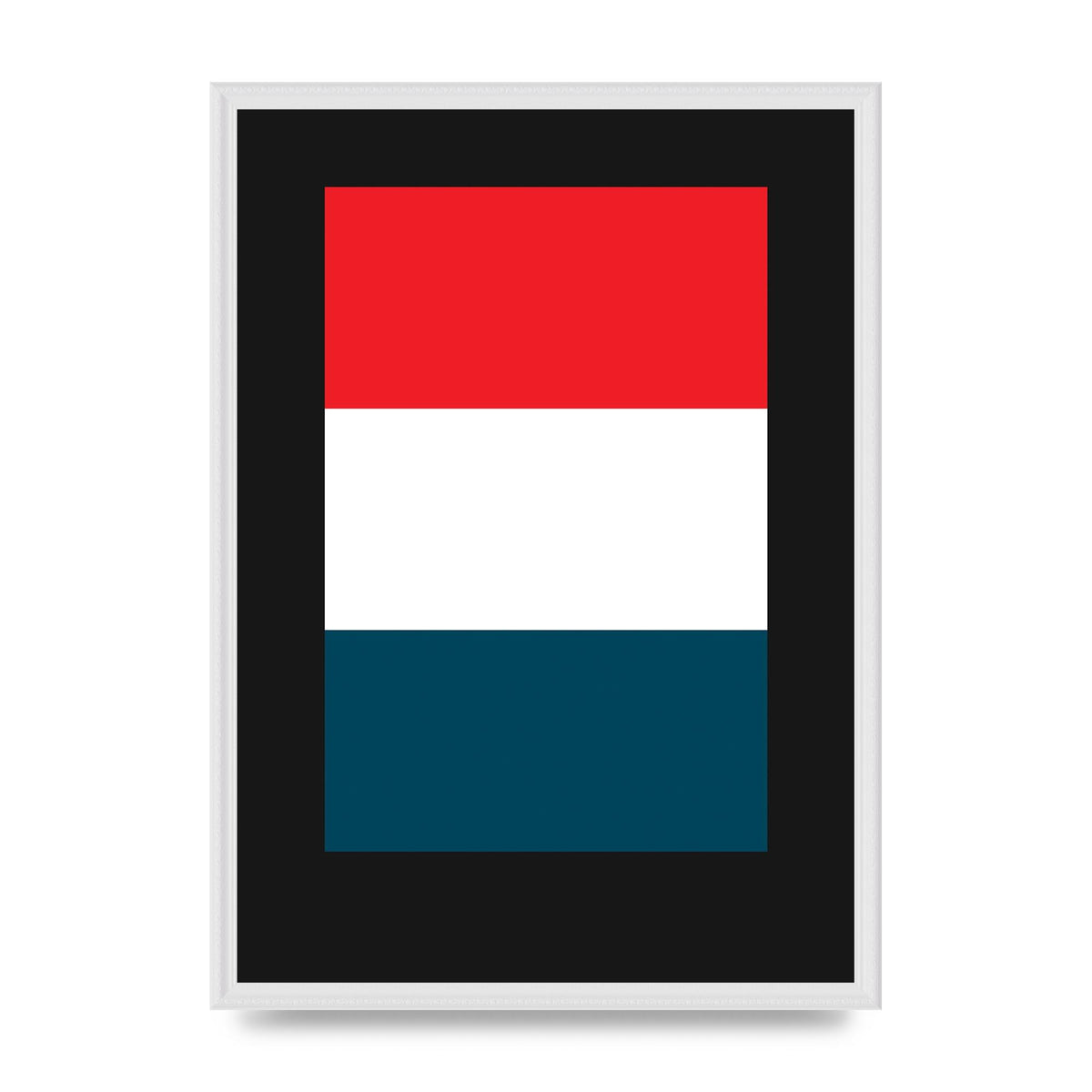 Bold Geometric Three Printed Poster - A2 framed