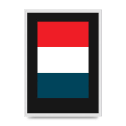 Bold Geometric Three Printed Poster - A2 framed