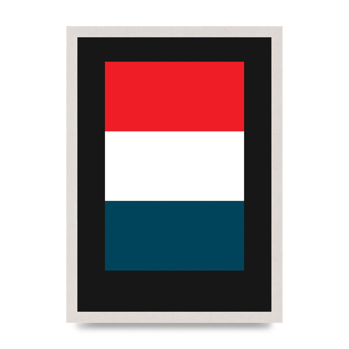 Bold Geometric Three Printed Poster - A3 framed