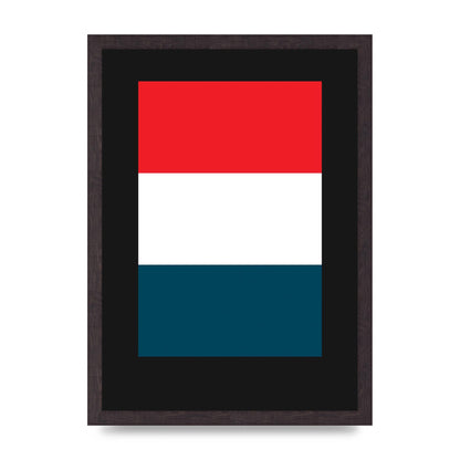 Bold Geometric Three Printed Poster - A3 framed