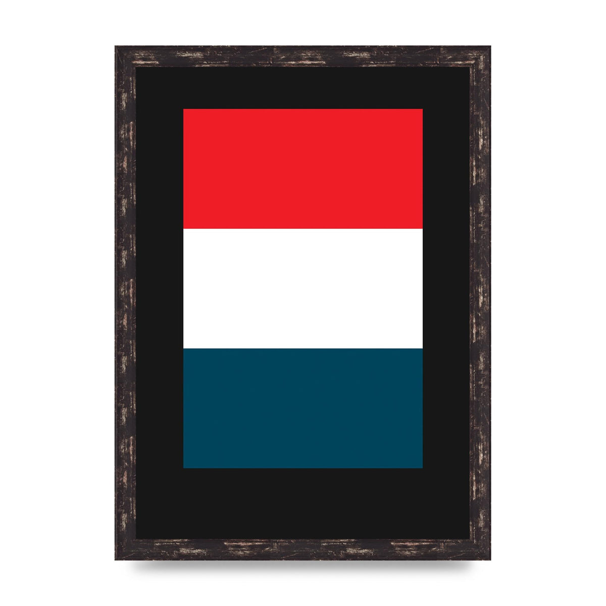 Bold Geometric Three Printed Poster - A3 framed