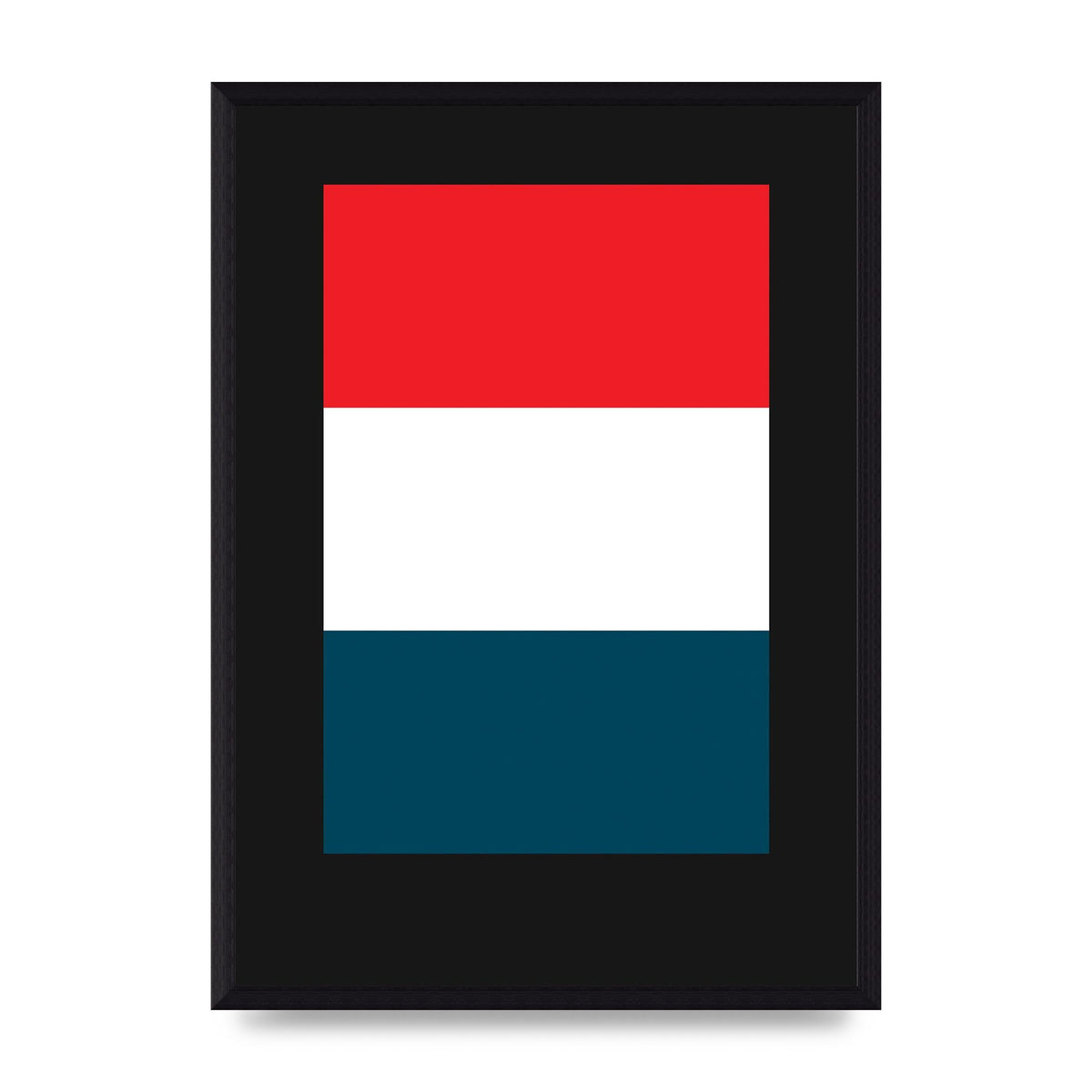 Bold Geometric Three Printed Poster - A3 framed