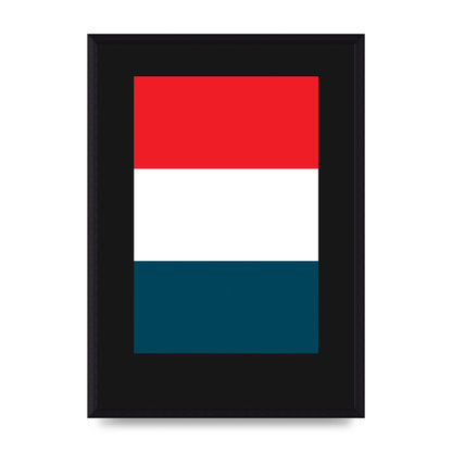 Bold Geometric Three Printed Poster - A3 framed
