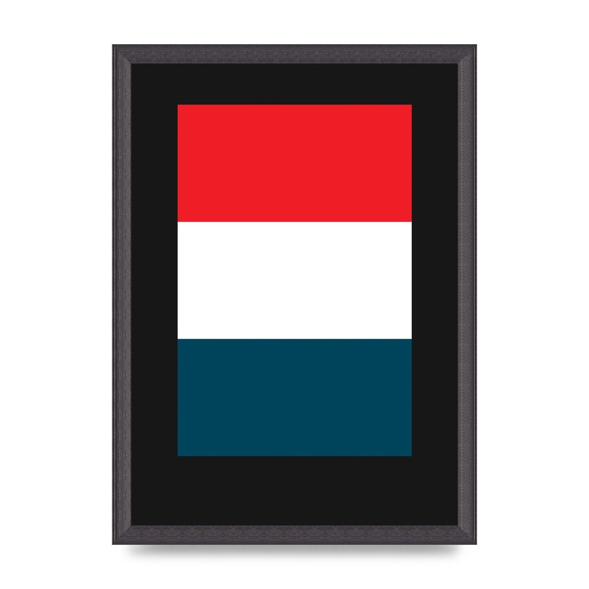 Bold Geometric Three Printed Poster - A3 framed