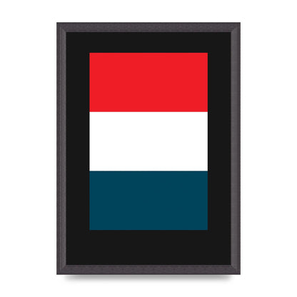 Bold Geometric Three Printed Poster - A3 framed