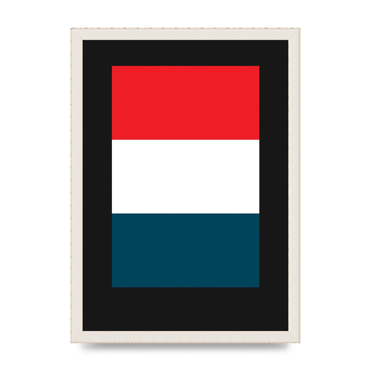 Bold Geometric Three Printed Poster - A3 framed
