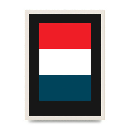 Bold Geometric Three Printed Poster - A3 framed