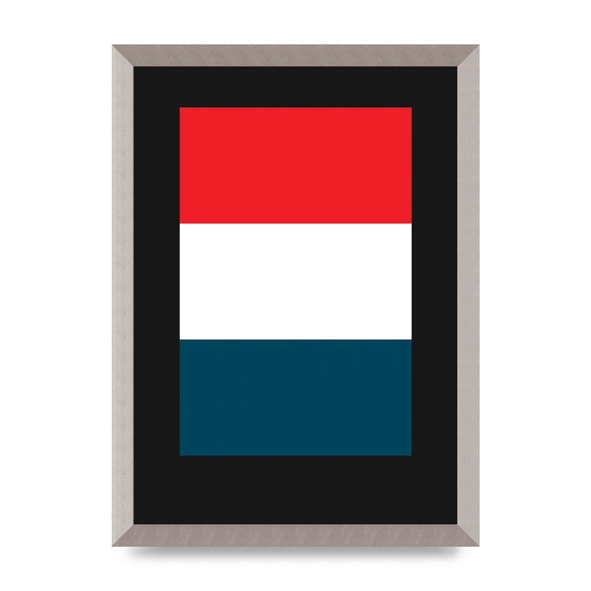 Bold Geometric Three Printed Poster - A3 framed
