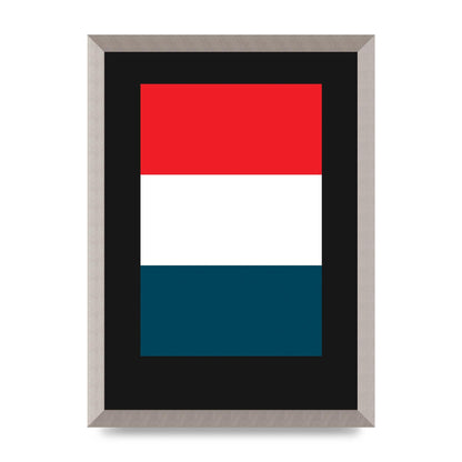 Bold Geometric Three Printed Poster - A3 framed
