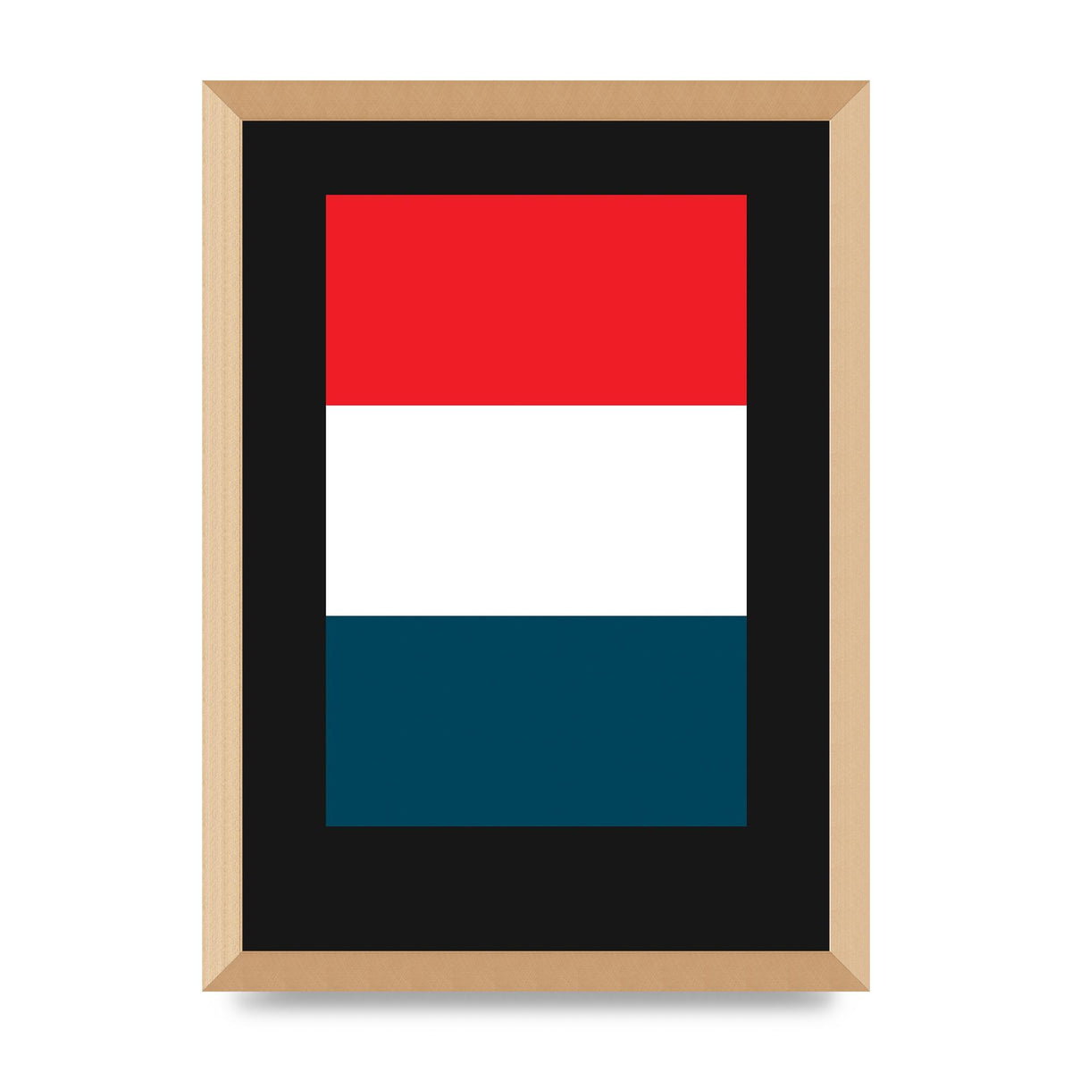 Bold Geometric Three Printed Poster - A3 framed