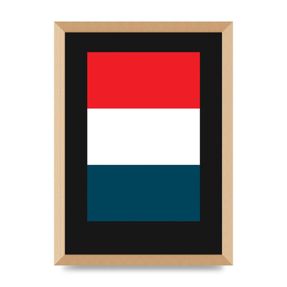Bold Geometric Three Printed Poster - A3 framed