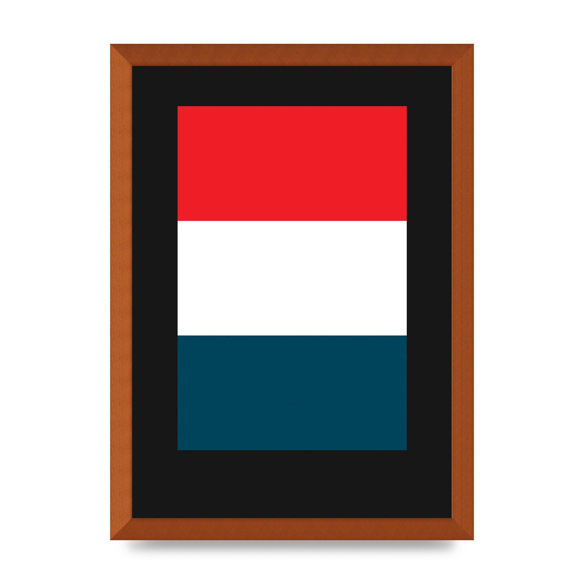 Bold Geometric Three Printed Poster - A3 framed