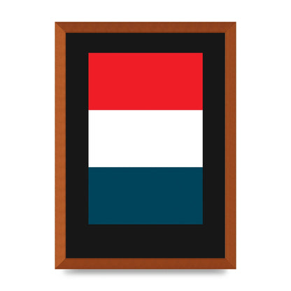Bold Geometric Three Printed Poster - A3 framed