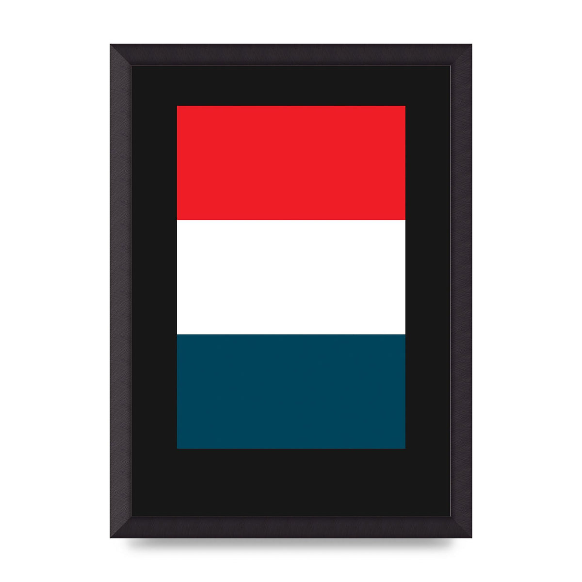 Bold Geometric Three Printed Poster - A3 framed