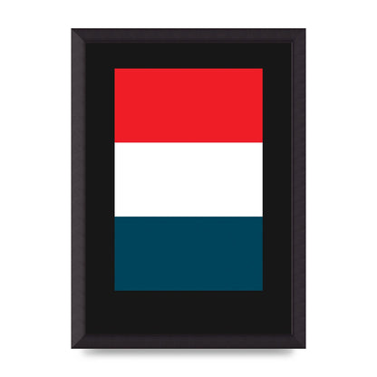Bold Geometric Three Printed Poster - A3 framed