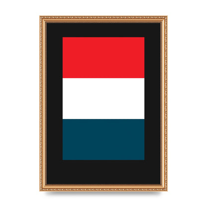 Bold Geometric Three Printed Poster - A3 framed