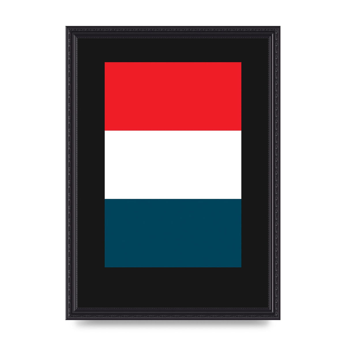 Bold Geometric Three Printed Poster - A3 framed