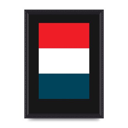 Bold Geometric Three Printed Poster - A3 framed