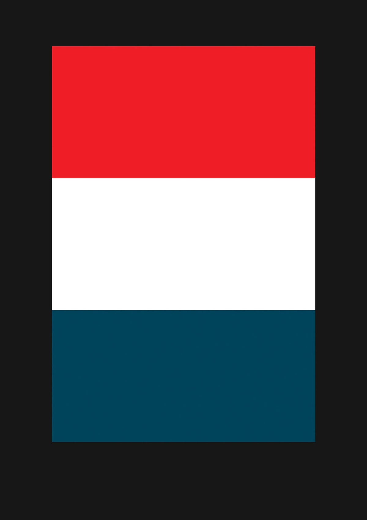 Bold Geometric Three Printed Poster - detail