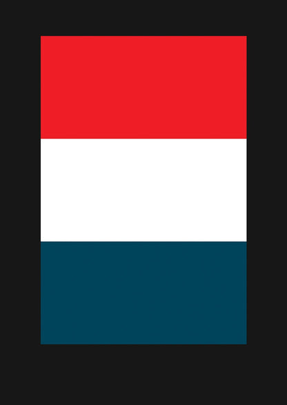Bold Geometric Three Printed Poster - detail