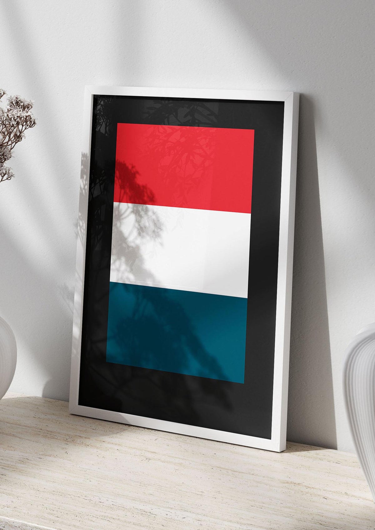 Bold Geometric Three Printed Poster - living room 2