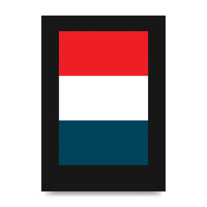 Bold Geometric Three Printed Poster - unframed print