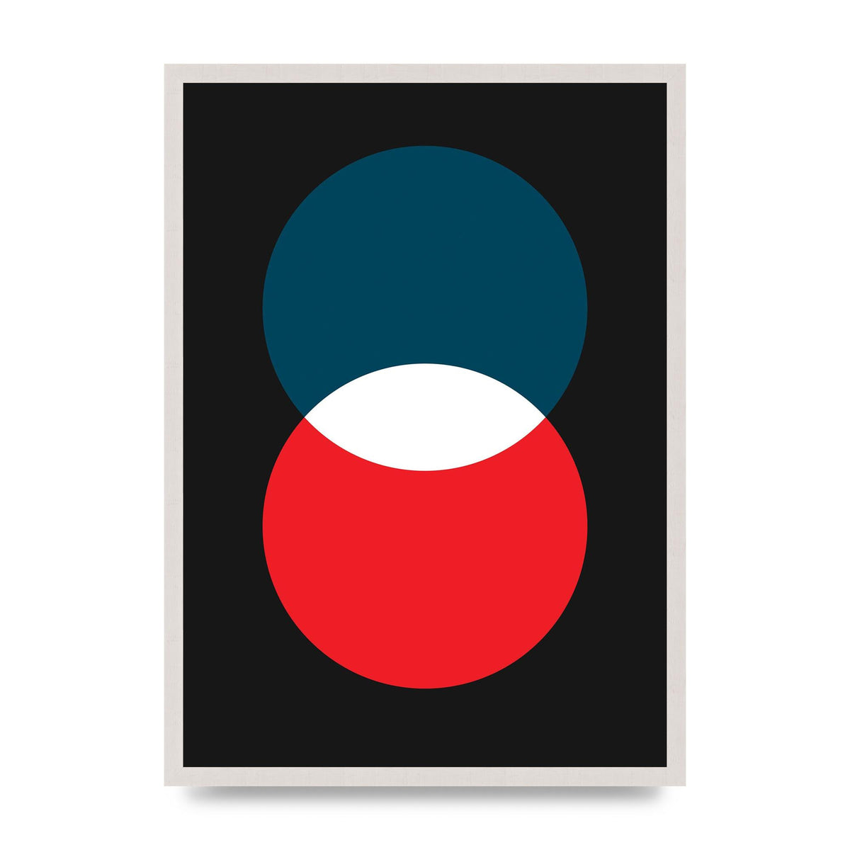 Bold Geometric Two Wall Art - A2 framed