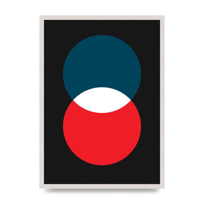 Bold Geometric Two Wall Art - A2 framed