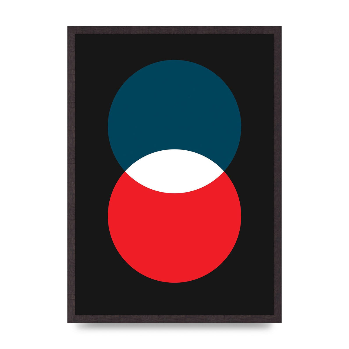 Bold Geometric Two Wall Art - A2 framed