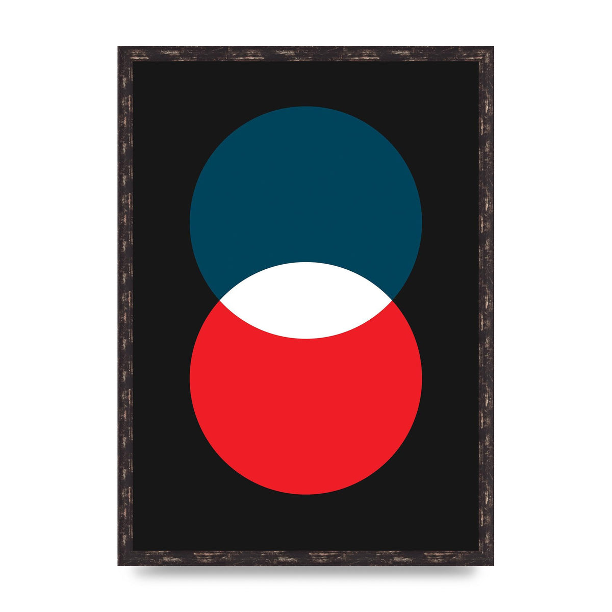 Bold Geometric Two Wall Art - A2 framed