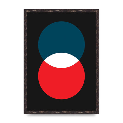 Bold Geometric Two Wall Art - A2 framed