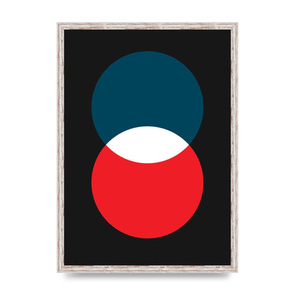 Bold Geometric Two Wall Art - A2 framed