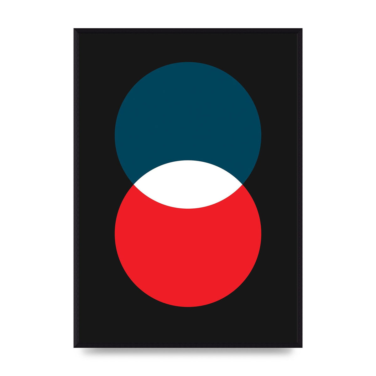 Bold Geometric Two Wall Art - A2 framed