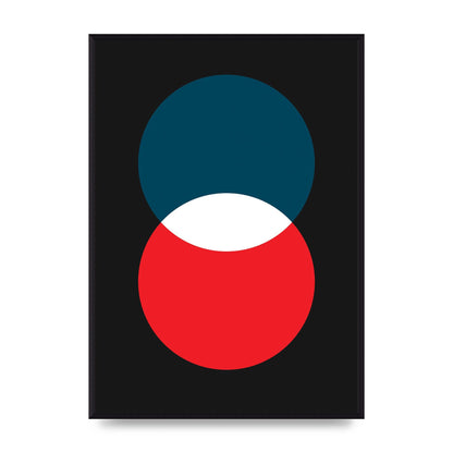 Bold Geometric Two Wall Art - A2 framed